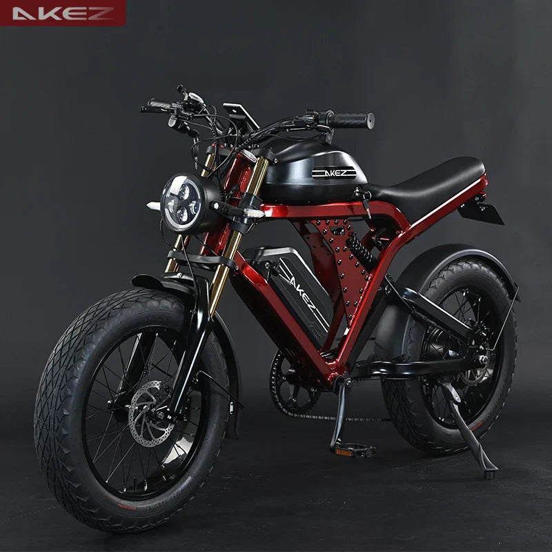 KTX-122515 Akez King Kong 52V 1500W Electric Bike with Dual Batteries – Long-Range 55Ah E-Bike for Adults