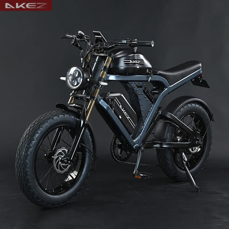 KTX-122515 Akez King Kong 52V 1500W Electric Bike with Dual Batteries – Long-Range 55Ah E-Bike for Adults