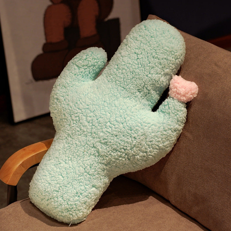 KTX-122771 Cartoon Fruit Plush Pillow - Pineapple, Carrot, Cactus, and More in Cotton Velvet