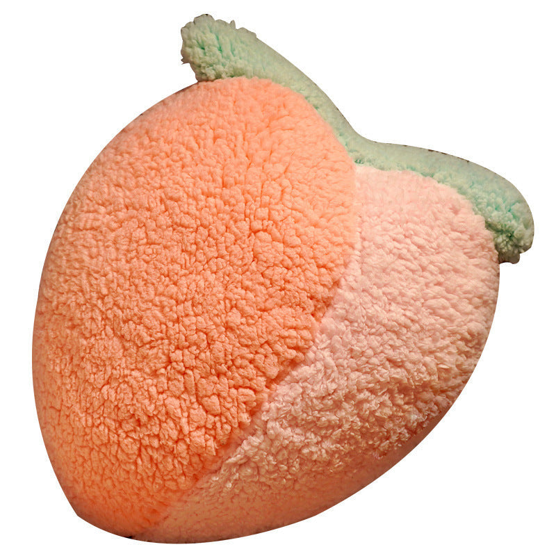 KTX-122771 Cartoon Fruit Plush Pillow - Pineapple, Carrot, Cactus, and More in Cotton Velvet