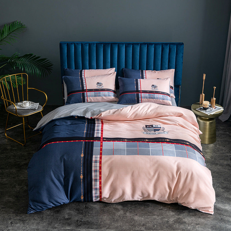 KTX-122963 Skin-Friendly Large Four-Piece Bedding Set for 1.5m and 1.8m Beds - European Floral Designs Available