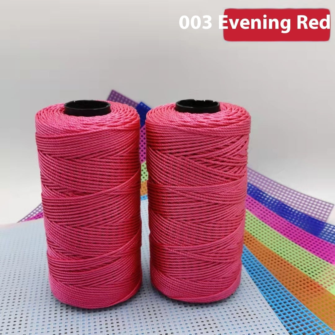 KTX-123795 Large Shaft Polypropylene Fiber Ice Silk Hollow Joint Wool Hook - 1.5mm Thickness, 100g Yarn