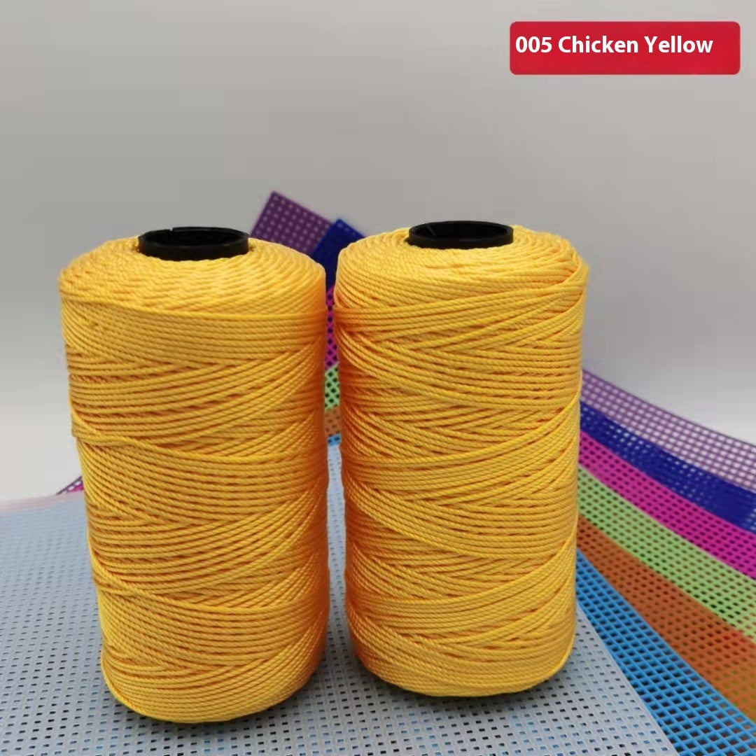 KTX-123795 Large Shaft Polypropylene Fiber Ice Silk Hollow Joint Wool Hook - 1.5mm Thickness, 100g Yarn