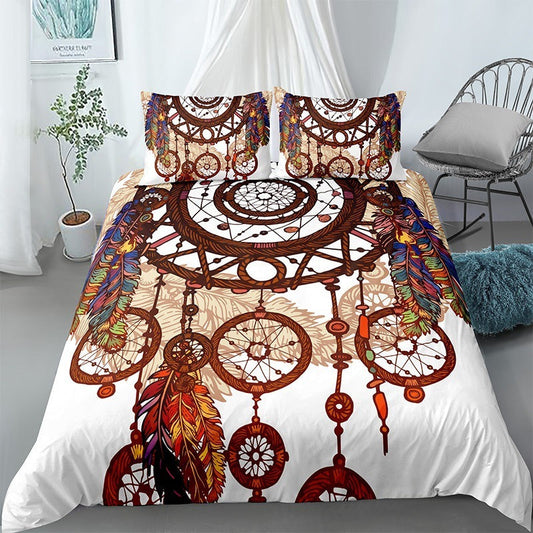 KTX-124435 3D Floral Digital Printing Brushed Polyester Bedding Set in Various Sizes