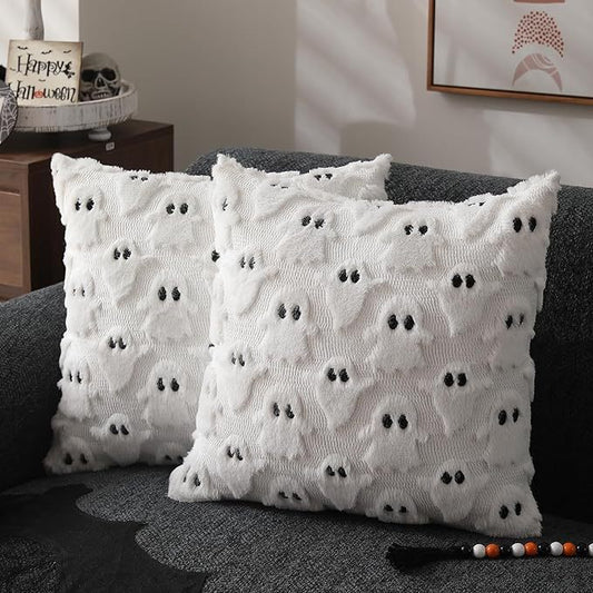 KTX-125075 Cartoon Plush Pillow Cover for Living Room Sofa - Customizable Colors & Sizes 45X45CM