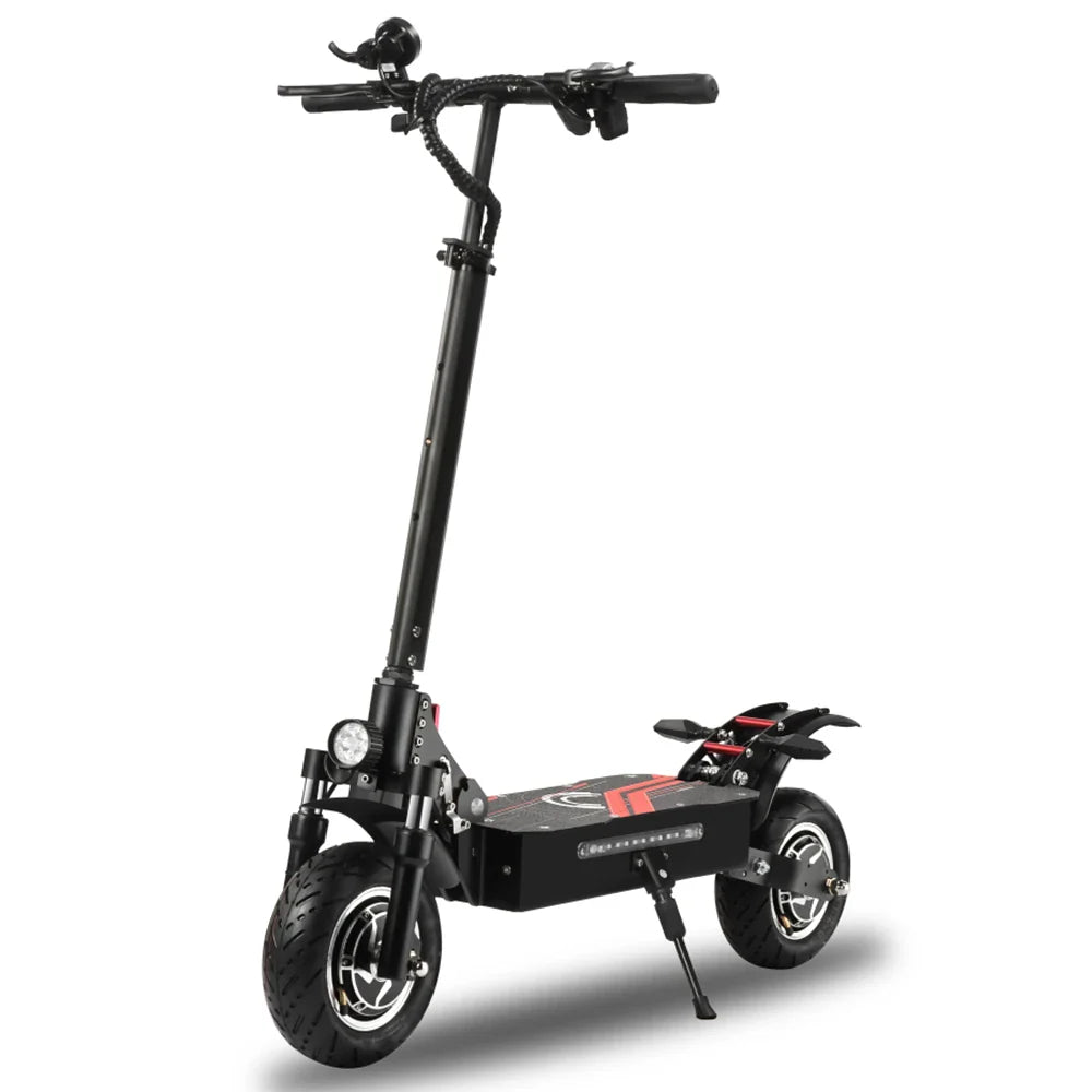 KTX-125139 52V 10-Inch Electric Scooter with Dual Motor, Foldable Design, Full Suspension, 40-50km Range, Waterproof, High Payload Capacity