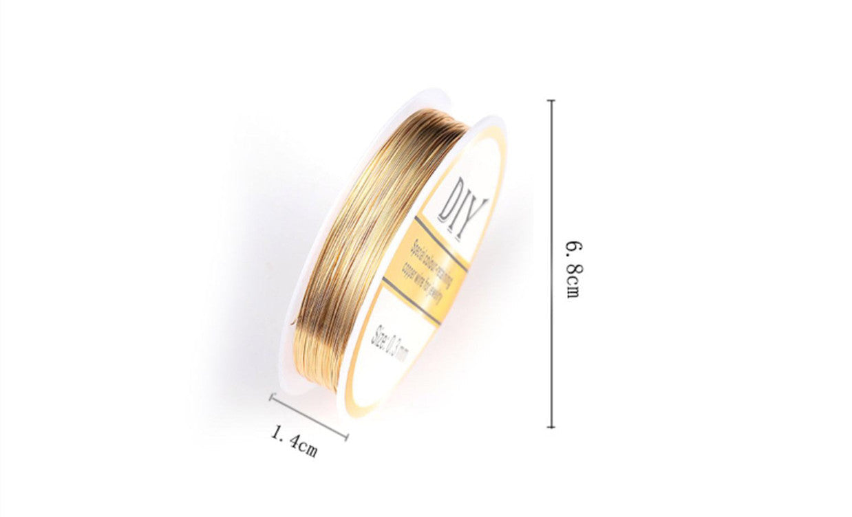 KTX-127251 Handmade DIY Copper Braided Cord for Crafting and Projects