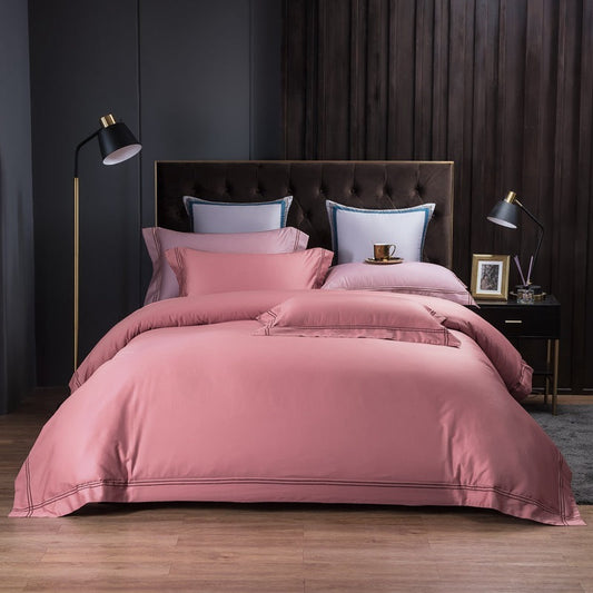 KTX-129043 Cotton Bed Linen Set with Duvet Cover - Available in Multiple Colors and Sizes