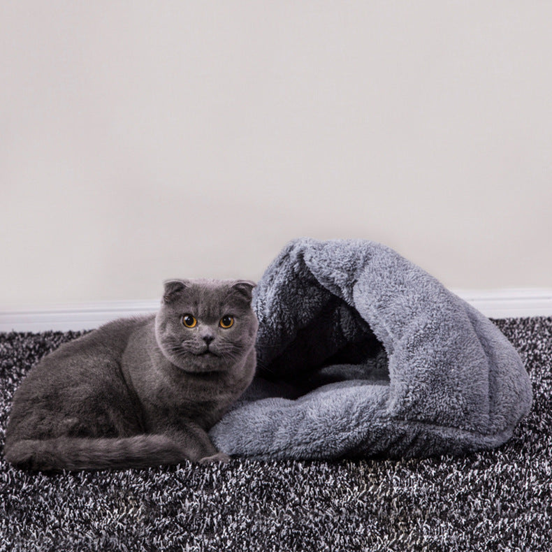 KTX-131155 Cozy Cloth Pet Nest Bed for All Seasons - 26x24x5cm