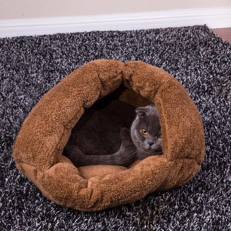 KTX-131155 Cozy Cloth Pet Nest Bed for All Seasons - 26x24x5cm