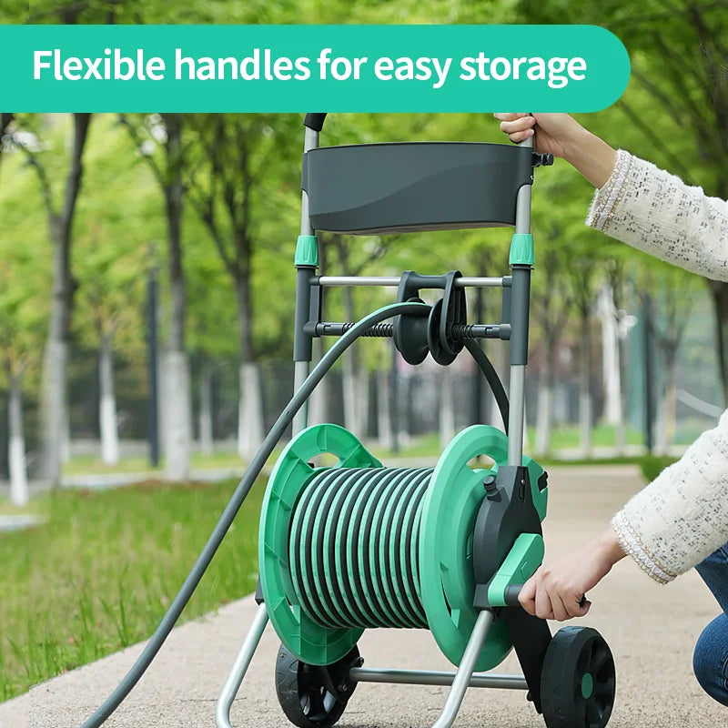 KTX-131219 Heavy Duty Wall-Mount High Pressure Garden Hose Reel Set for Household Use