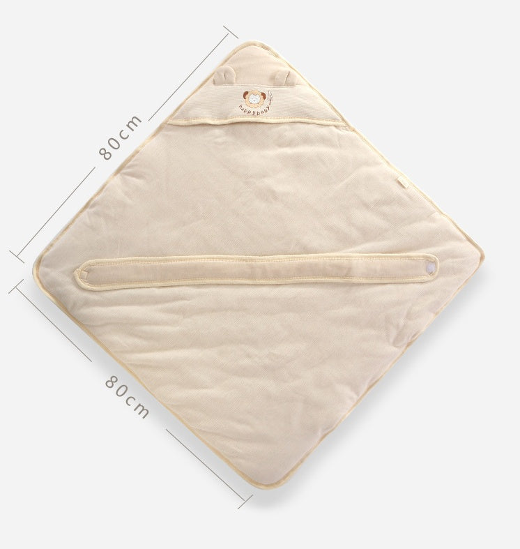 KTX-132179 Infant Quilted Cloak for Winter - Soft Cotton Outer and Inner Layer with Polyester Fiber Filling