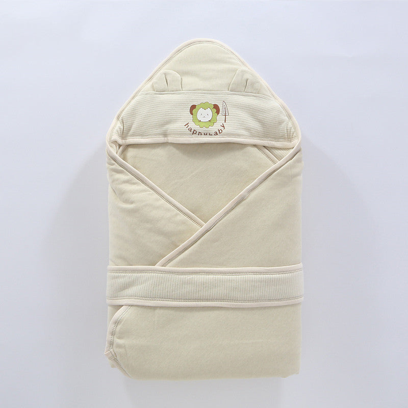 KTX-132179 Infant Quilted Cloak for Winter - Soft Cotton Outer and Inner Layer with Polyester Fiber Filling