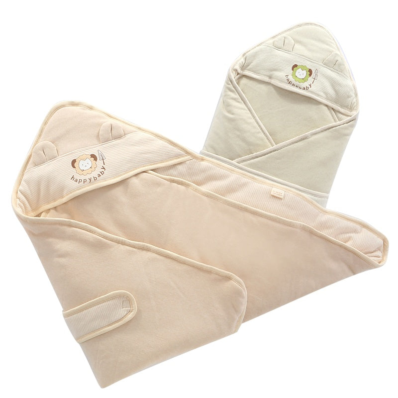 KTX-132179 Infant Quilted Cloak for Winter - Soft Cotton Outer and Inner Layer with Polyester Fiber Filling