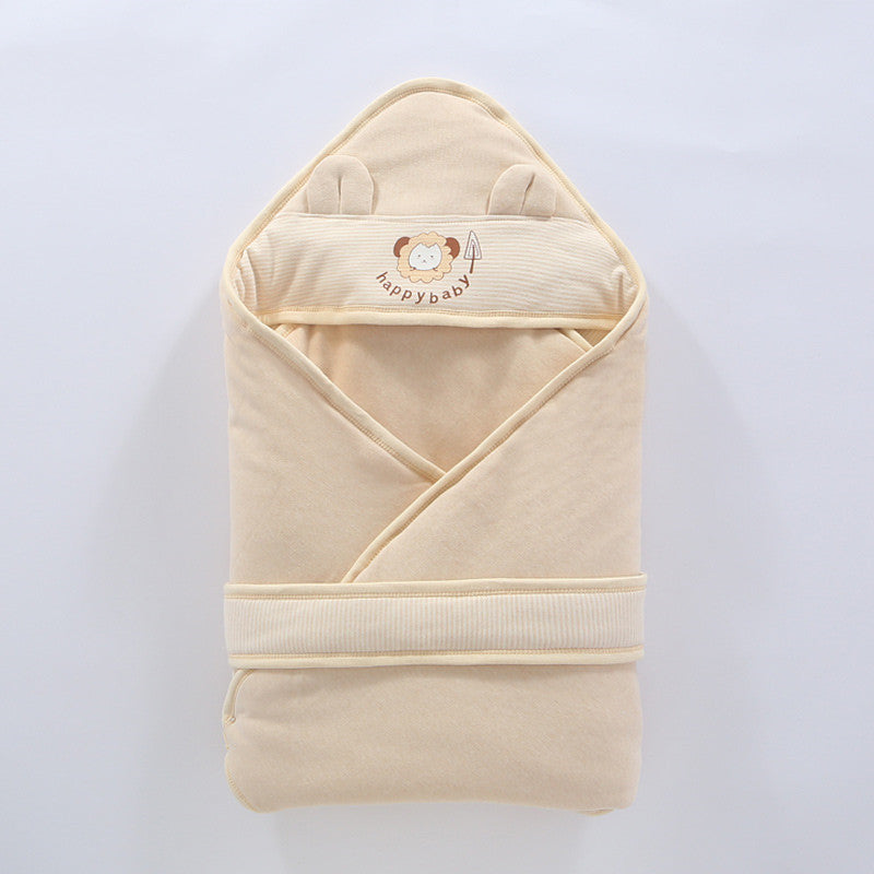 KTX-132179 Infant Quilted Cloak for Winter - Soft Cotton Outer and Inner Layer with Polyester Fiber Filling