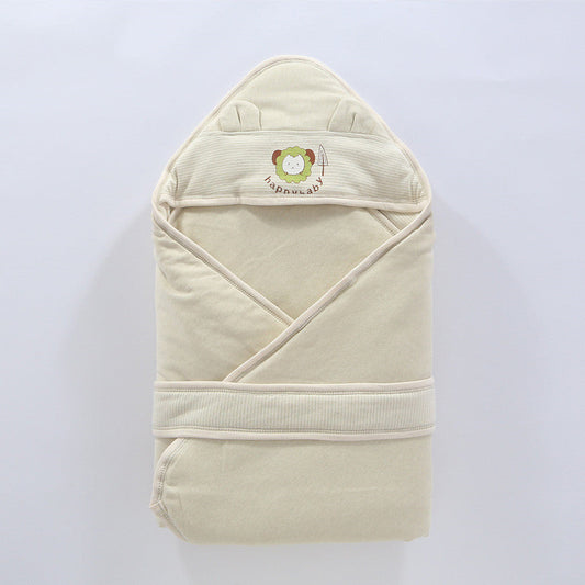 KTX-132179 Infant Quilted Cloak for Winter - Soft Cotton Outer and Inner Layer with Polyester Fiber Filling