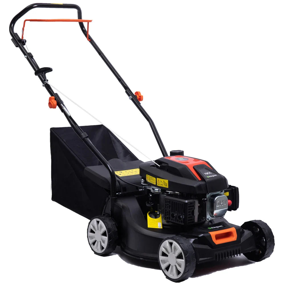 KTX-132371 79.8cc Diesel Engine Lawn Mower - 4 Wheel Walk-Behind Grass Cutter