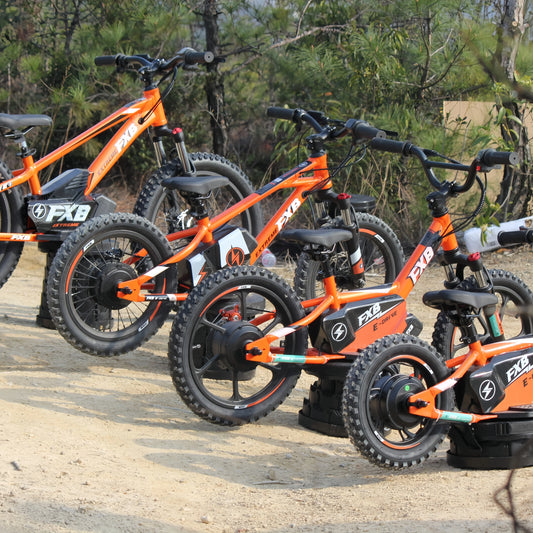 KTX-132435 16-Inch Balance Bike for Toddlers - Electric BMX Cycle for Kids with Disc Brake & Rear Hub Motor