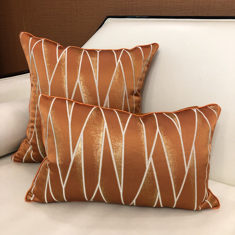 KTX-133075 Simple Modern Geometric Pillowcase - Light Luxury Design for Living Room, Bedroom, and More - 45x45cm and 30x48cm Sizes Available