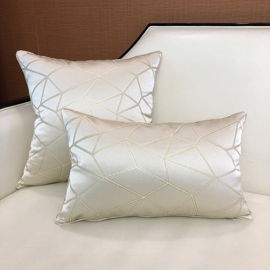 KTX-133075 Simple Modern Geometric Pillowcase - Light Luxury Design for Living Room, Bedroom, and More - 45x45cm and 30x48cm Sizes Available
