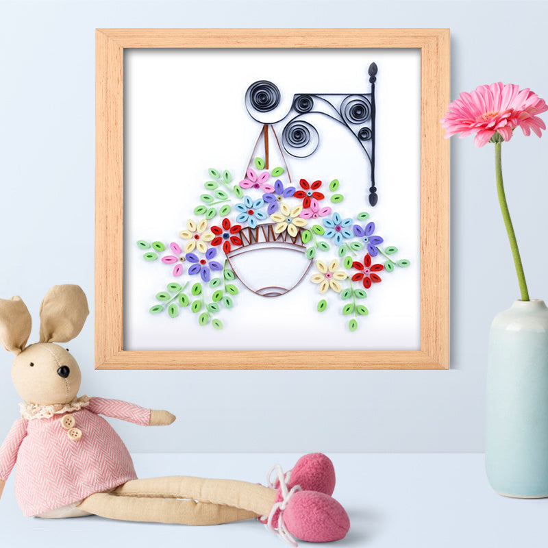 KTX-135251 Quilted Paper Drawing Kit for Beginners with Light Contour Lines and Instructions