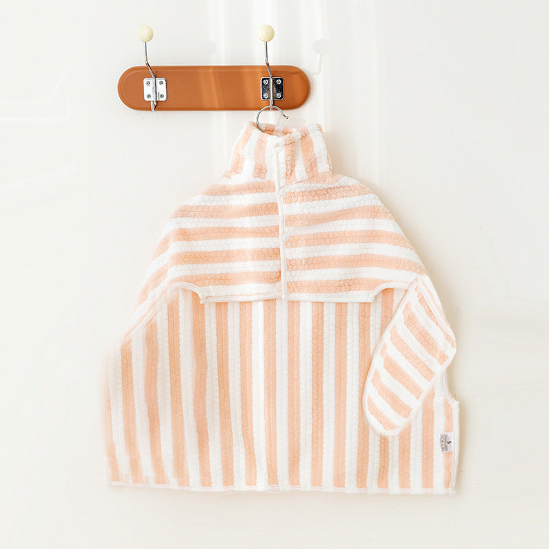 KTX-135891 Extra Large Quick-Drying Dog and Cat Bathrobe in Corn Velvet - Milo Grey, Oli Pink, Pau Brown