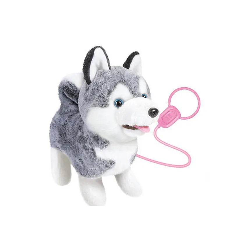 KTX-136723 Interactive Walking Plush Corgi Doll Toy for Kids, Soft Comfortable Cuddle Pet, Perfect for Ages 0-13 Years
