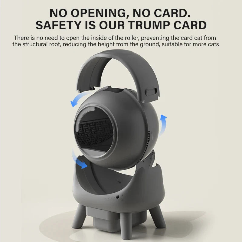 KTX-136915 Smart Automatic Cat Litter Box with 8L Capacity and Tuya App Control, Easy Clean for Short-Leg Cats