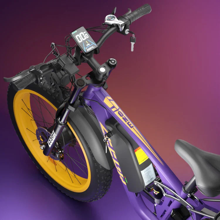 KTX-137171 2000W Dual Motor Electric Fat Tire Bike with 7-Speed, Hydraulic Brakes and LCD Display