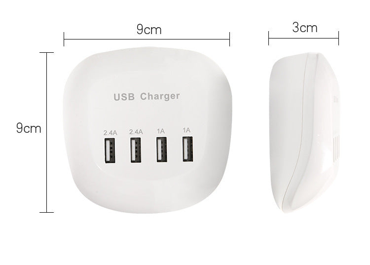 KTX-137683 Universal USB Wall Charger - 220V Input, 5V Output, 2400mA for iPhone, iPad, Camera and More