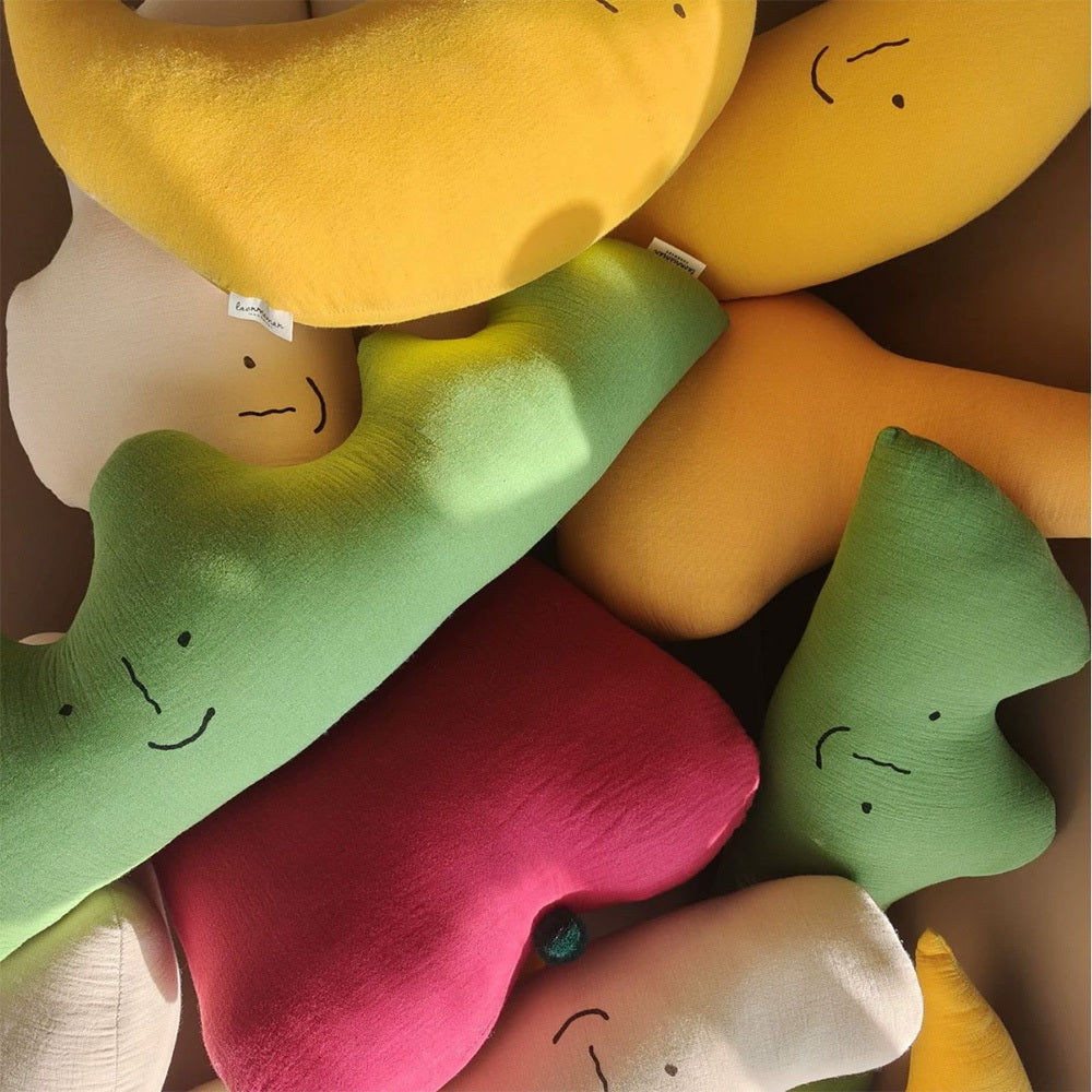 KTX-138579 Cute Cotton Doll Nap Pillow for Babies – Soft Moon, Mountain, and Cloud Shapes for Comfort and Decor