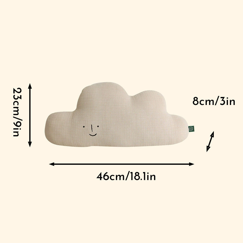 KTX-138579 Cute Cotton Doll Nap Pillow for Babies – Soft Moon, Mountain, and Cloud Shapes for Comfort and Decor