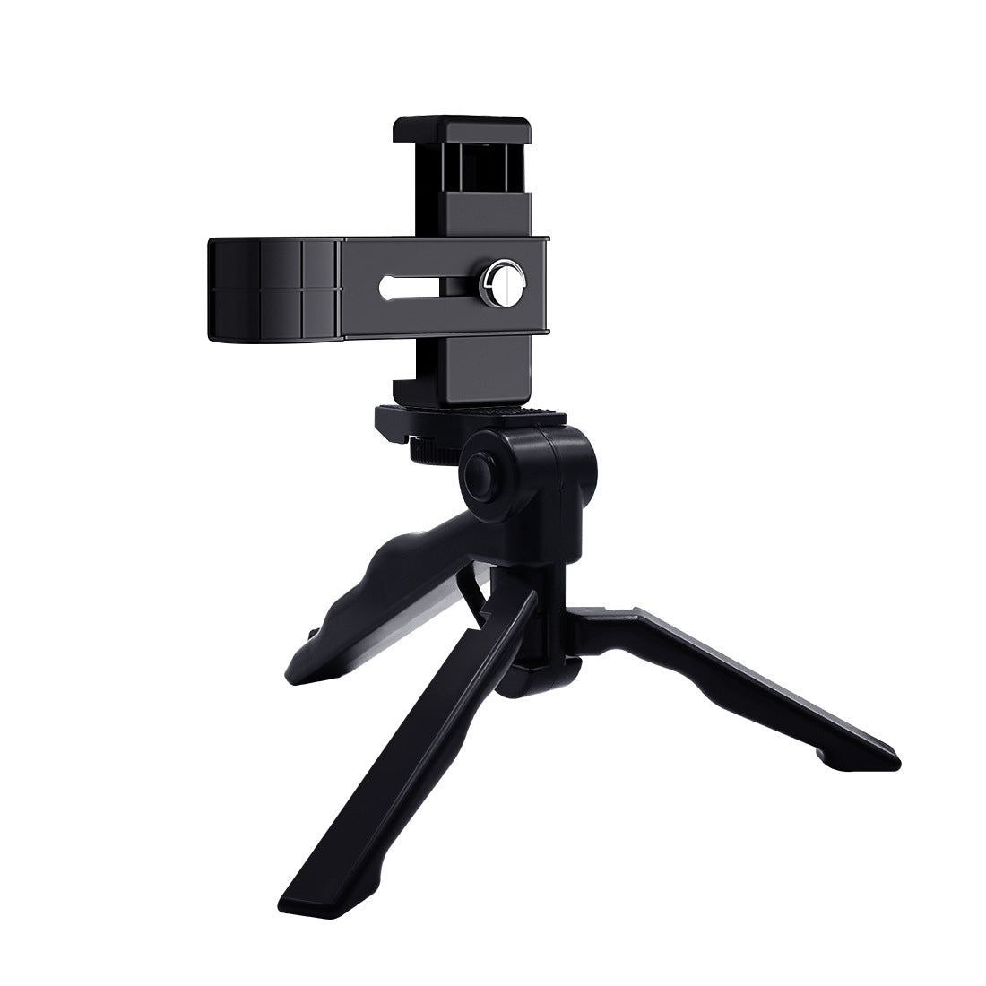 KTX-138835 Mobile Phone Holder with Folding Tripod Stand - Black