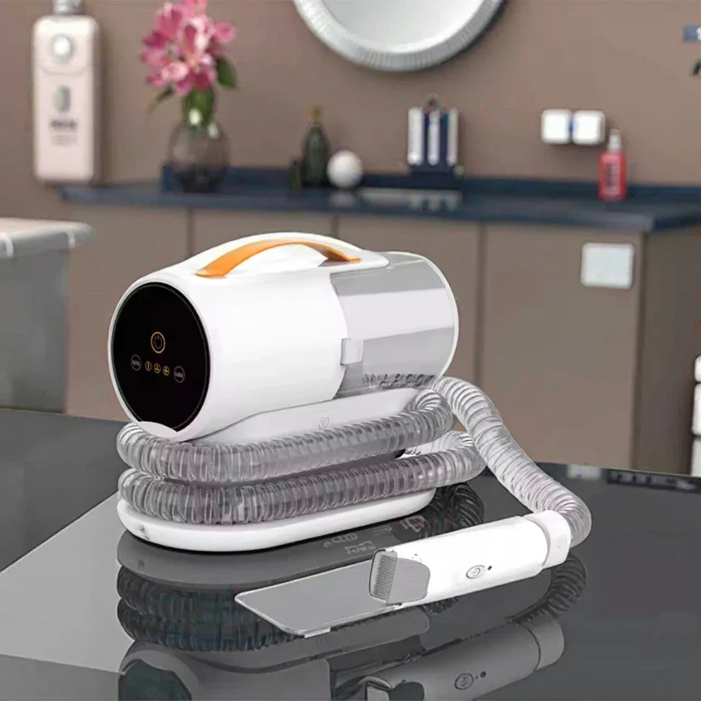 KTX-139027 Pet Hair Trimmer with 3-Mode Suction for Safe Grooming of Cats and Dogs, Eco-Friendly & Convenient Design
