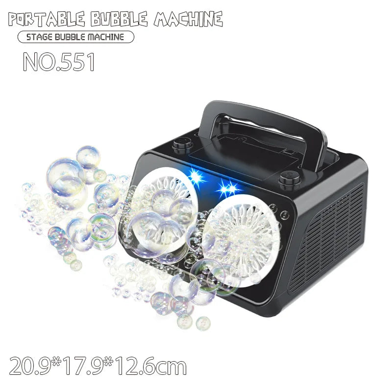 KTX-141907 Automatic 40-Hole Bubble Blower for Kids' Outdoor Fun and Indoor Parties