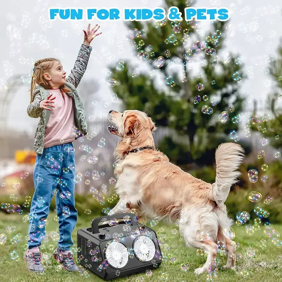 KTX-141907 Automatic 40-Hole Bubble Blower for Kids' Outdoor Fun and Indoor Parties