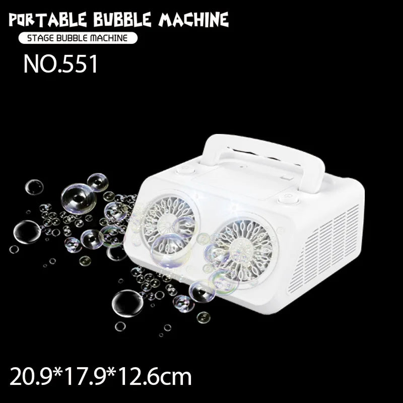 KTX-141907 Automatic 40-Hole Bubble Blower for Kids' Outdoor Fun and Indoor Parties