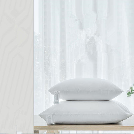 KTX-141907 Goose Feather Cotton Back Pillow - Modern Simplicity Cushion, Various Sizes Available