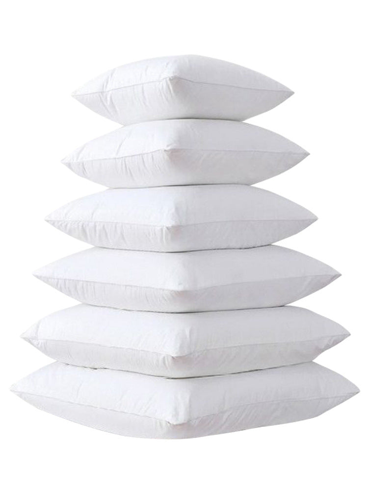 KTX-141907 Goose Feather Cotton Back Pillow - Modern Simplicity Cushion, Various Sizes Available