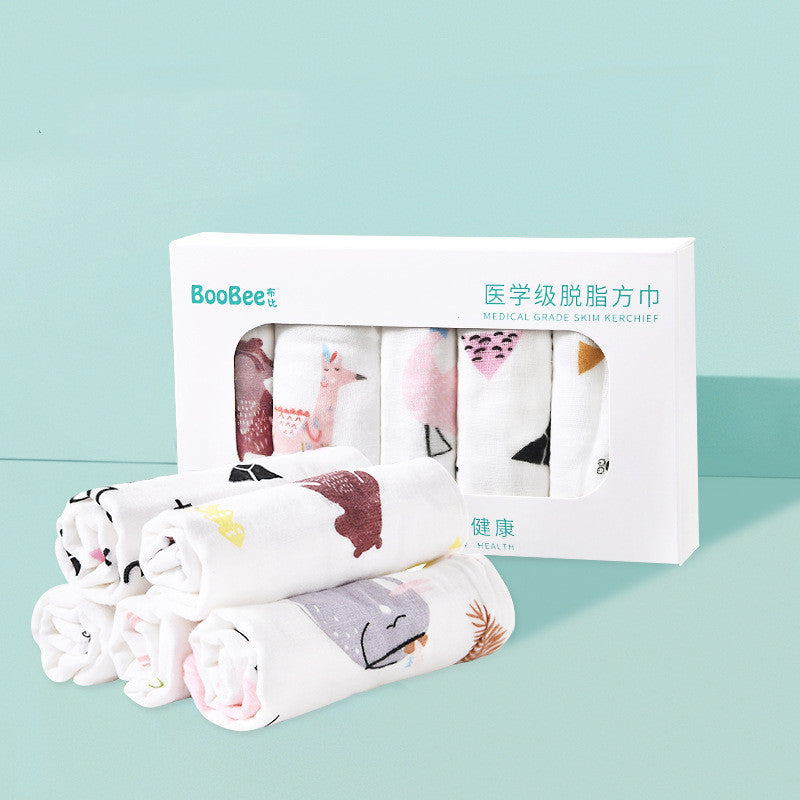 KTX-142803 Cotton Gauze Baby Face Towel for Children Aged 1-3 Years