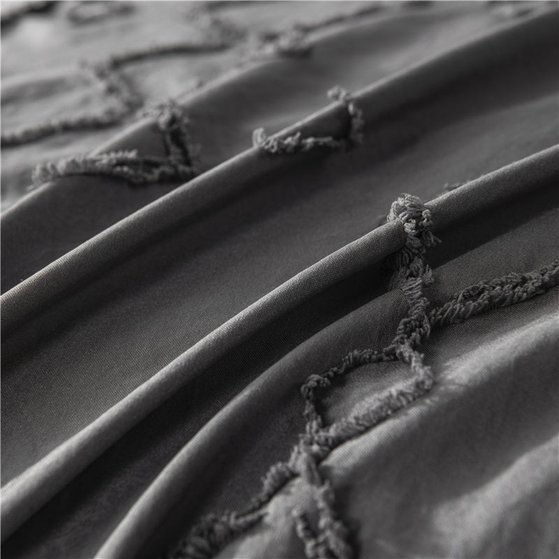 KTX-143187 Bohemian Craft Quilt Cover Set with Pillowcases - Multiple Sizes Available