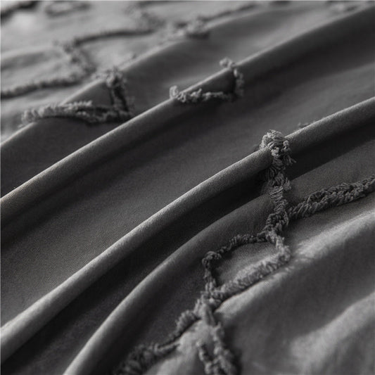 KTX-143187 Bohemian Craft Quilt Cover Set with Pillowcases - Multiple Sizes Available