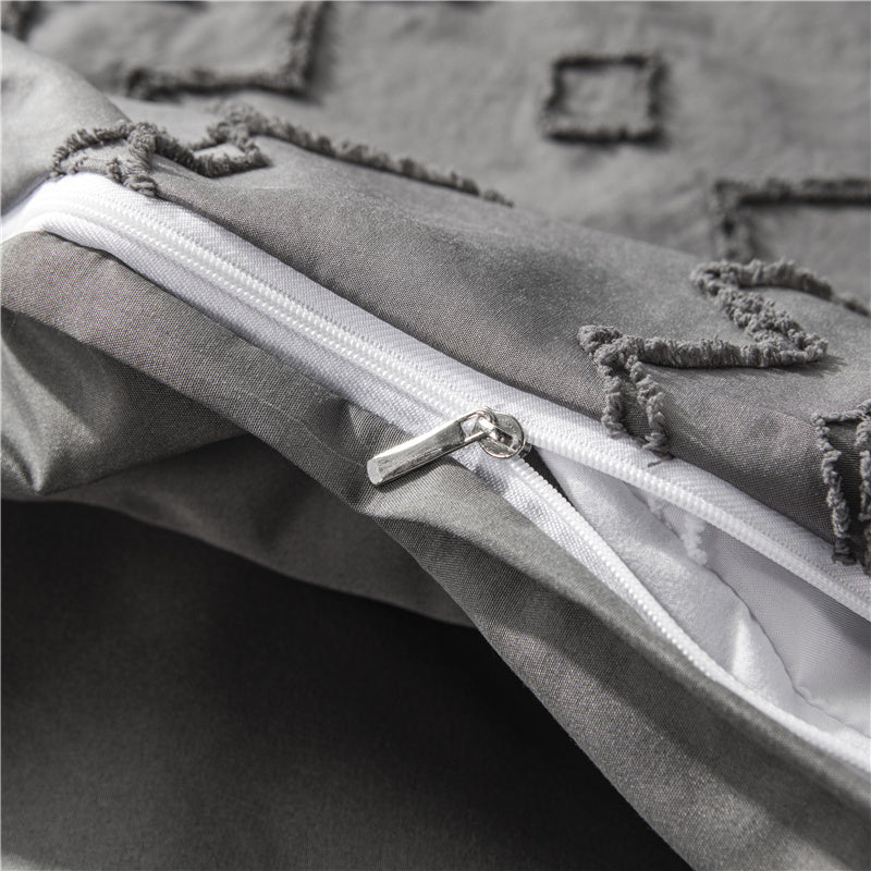 KTX-143187 Bohemian Craft Quilt Cover Set with Pillowcases - Multiple Sizes Available