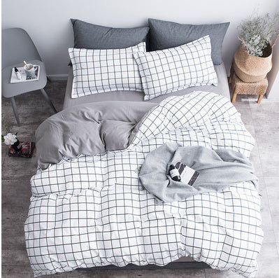 KTX-144211 Aloe Cotton 4-Piece Cartoon Print Bedding Set in Polyester Fiber