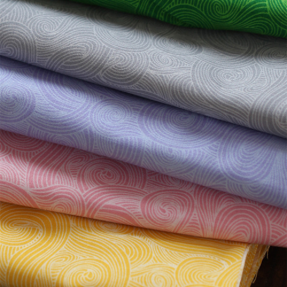 KTX-144211 Cotton Wave Pattern Fabric for Baby Clothing - Stylish Patchwork Hanfu Cheongsam