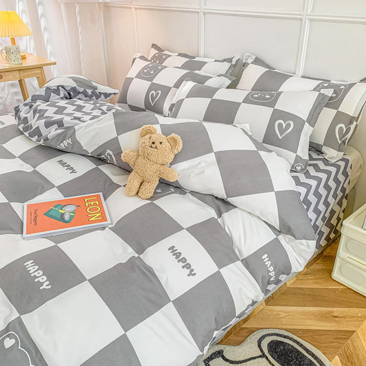 KTX-146003 Summer Washed Quilts Set with Plant and Flower Designs in Various Sizes