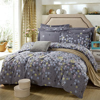 KTX-147603 Cotton Four-Piece Bedding Set with Various Sizes and Pillowcases