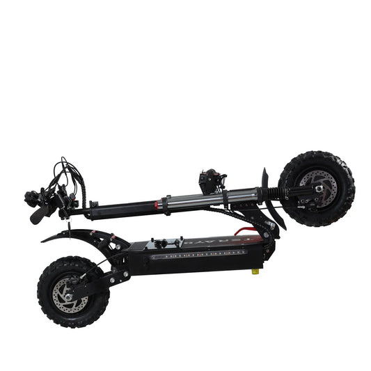 KTX-148179 Electric Folding Scooter with 11 Inch Fat Tires, Dual Motor, 80-85KM/H Max Speed, 90-100KM Range