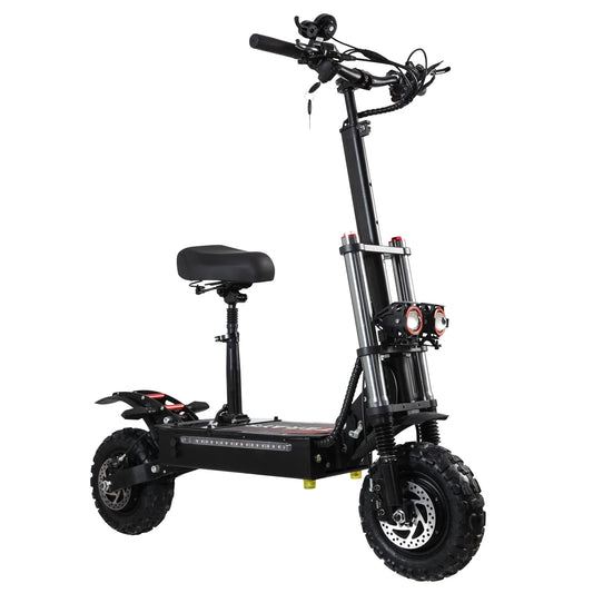 KTX-148179 Electric Folding Scooter with 11 Inch Fat Tires, Dual Motor, 80-85KM/H Max Speed, 90-100KM Range