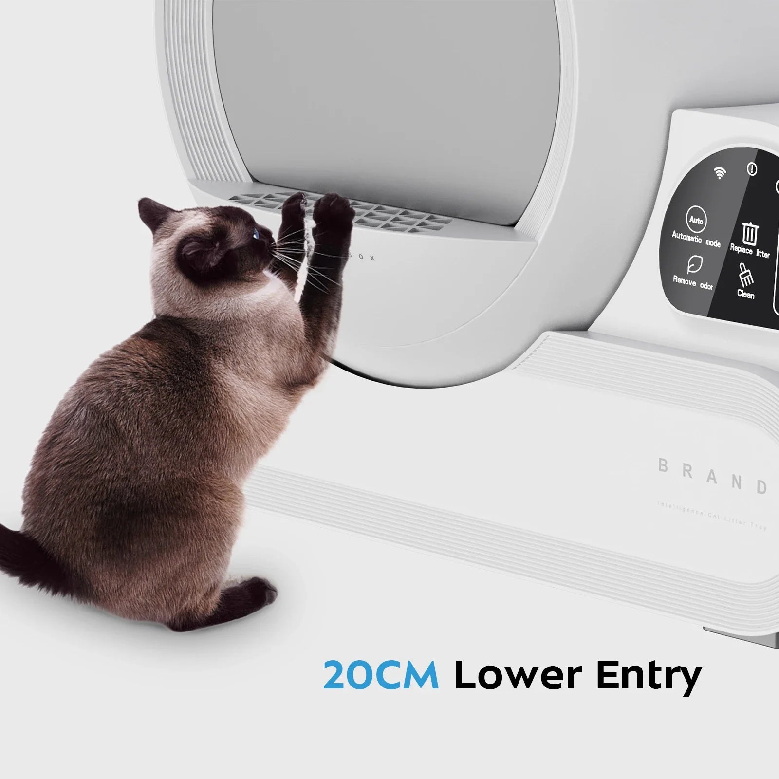 KTX-149267 Wi-Fi Controlled Smart Cat Litter Box - 70L Odor-Free, Easy Clean, Automatic Cleaning, Dust-Free